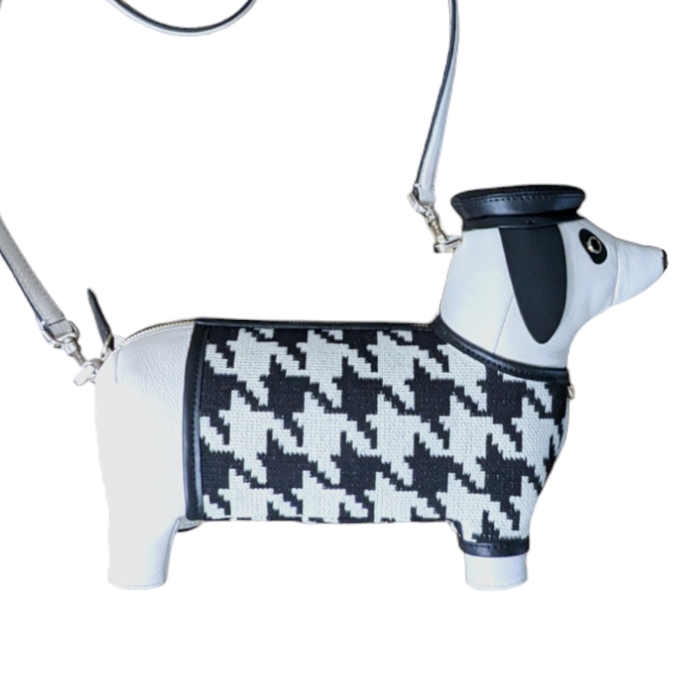 HOST PICK Kate Spade Limited Edition Hounds Tooth "Claude" Leather Crossbody Bag